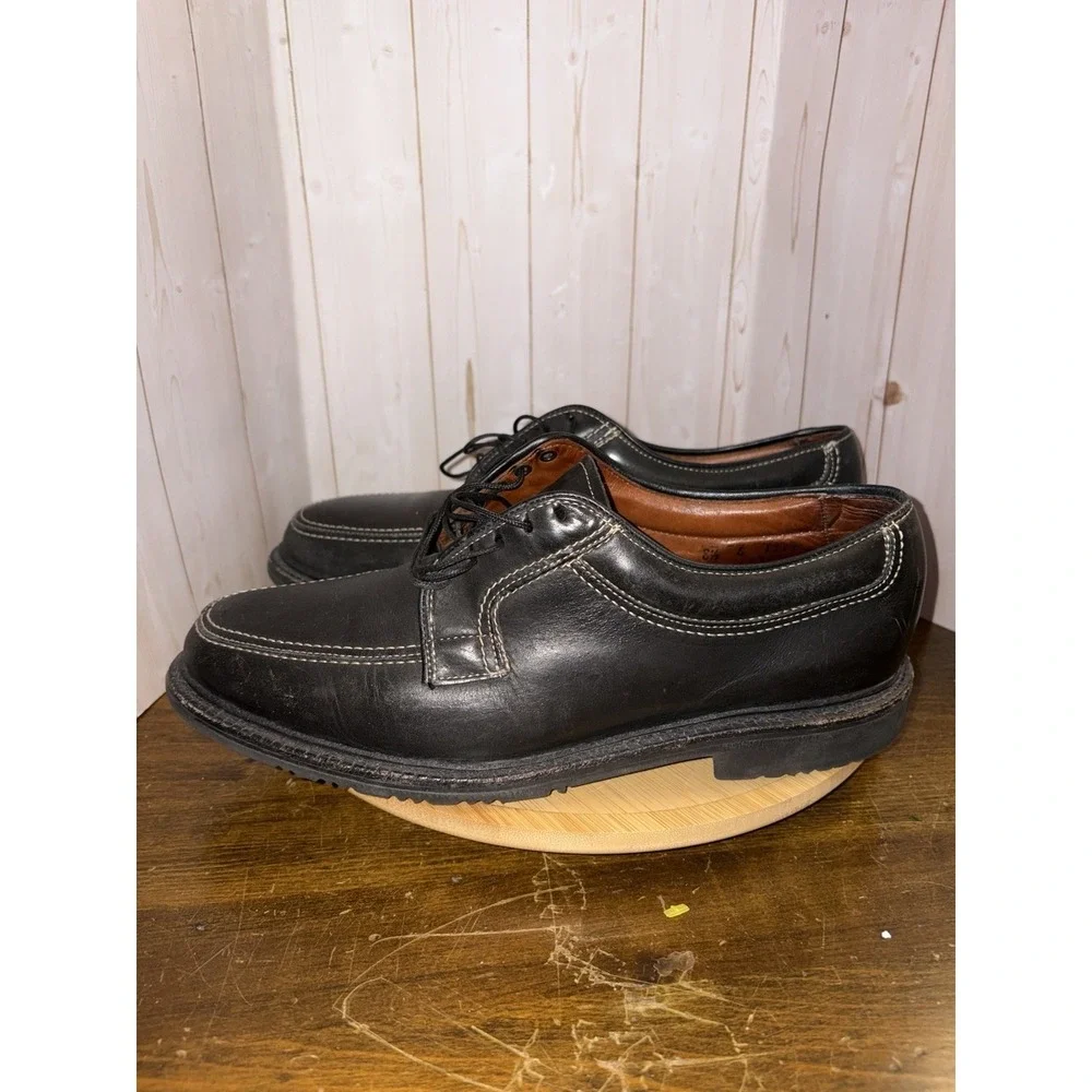 Allen Edmonds Wilbert‎ Men Size 8.5 E Black Leather Split Toe Derby Shoes USA